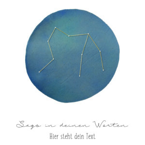 Sternbild Personalisiert blau